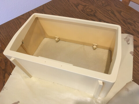 Der Rahmen nach dem Lackieren