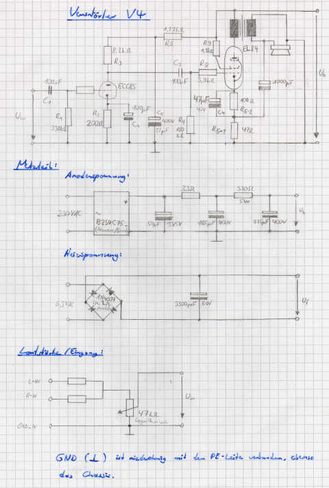 Schaltplan in der vierten Version